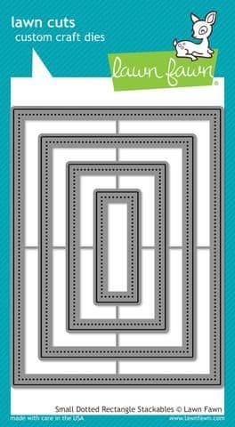 LF1282 ~ SMALL DOTTED RECTANGLE STACKABLES ~ DIES BY LAWN FAWN