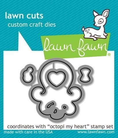 LF1296 S ~ OCTOPI MY HEART ~ DIES BY LAWN FAWN