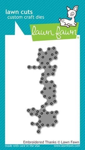 LF1359 - M ~ Embroidered Thanks ~ DIES BY LAWN FAWN