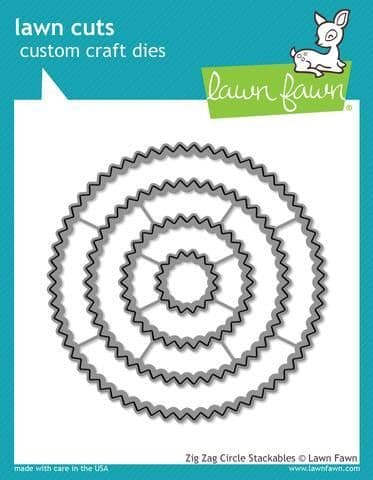 LF1383 ~ Zig Zag Circle Stackables ~ DIES BY LAWN FAWN