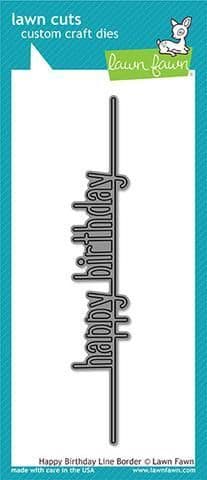 LF1615 ~ Happy Birthday Line Border ~ DIES BY LAWN FAWN