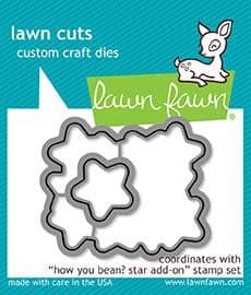 LF1691 S ~ How you Bean? Star Add On ~ DIES BY LAWN FAWN