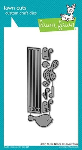 LF1712 ~ Little Music Notes ~ DIES BY LAWN FAWN