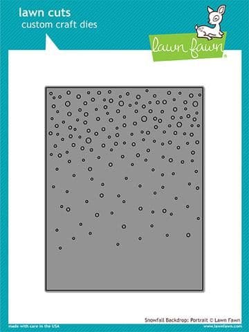 LF1803 ~ Snowfall Backdrop: Portrait ~ DIES BY LAWN FAWN