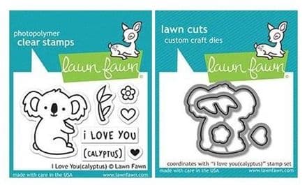 LF1823 ~ I Love You (calyptus) ~ Stamp by Lawn Fawn