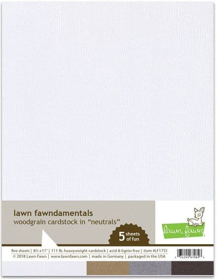 LF1840 ~ Neutrals ~ Fawndamentals ~ CARDSTOCK BY LAWN FAWN