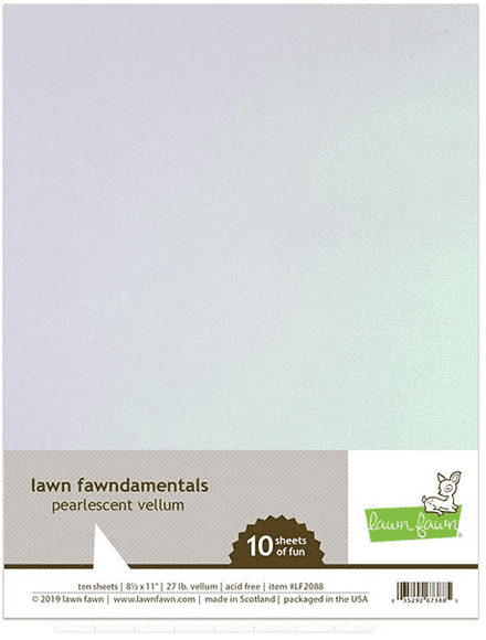 LF2088 - Pearlescent vellum = Lawn Fawn Cardstock