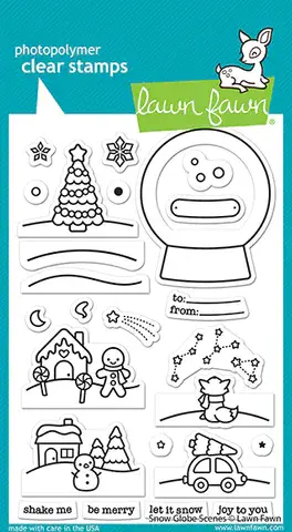 LF2430 Shutter card holiday sayings stamps BY LAWN FAWN