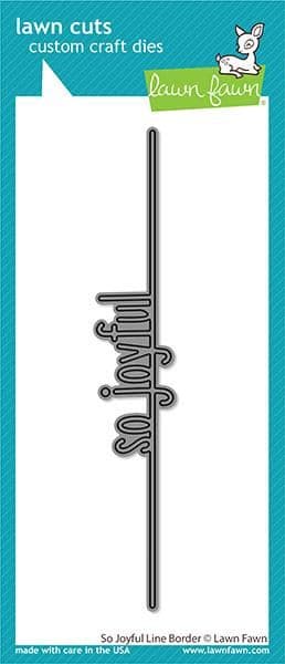 LF2449 so joyful line border ~ DIES BY LAWN FAWN