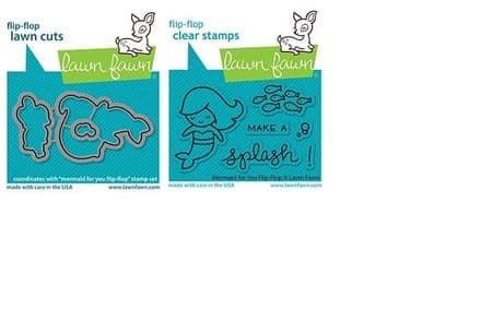LF2595 - mermaid for you flip-flop - Lawn Fawn Clear Stamps