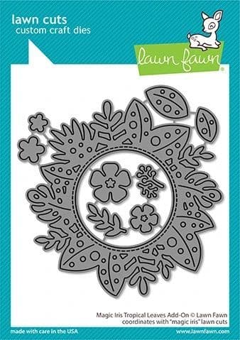 LF2614 - magic iris tropical leaves add-on - Lawn Fawn Dies