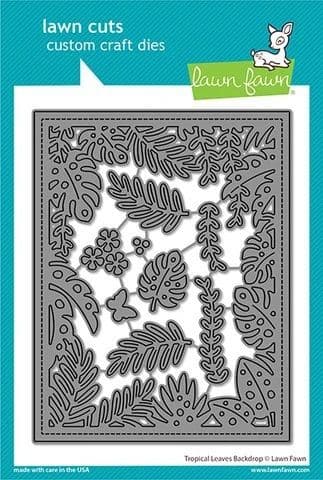 LF2615 - tropical leaves backdrop - Lawn Fawn Dies