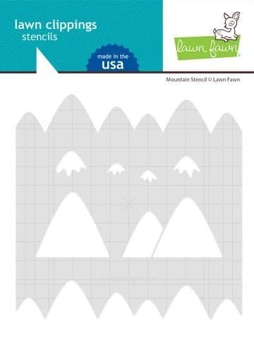 LF2627 - mountain stencil - Lawn Fawn Stencil