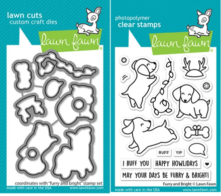 LF2670 - furry and bright Stamps - Lawn Fawn