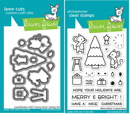 LF2684 - Merry mice Stamp - Lawn Fawn