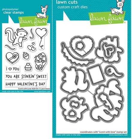 LF2728 - scent with love add-on Clear Stamp - lawn fawn