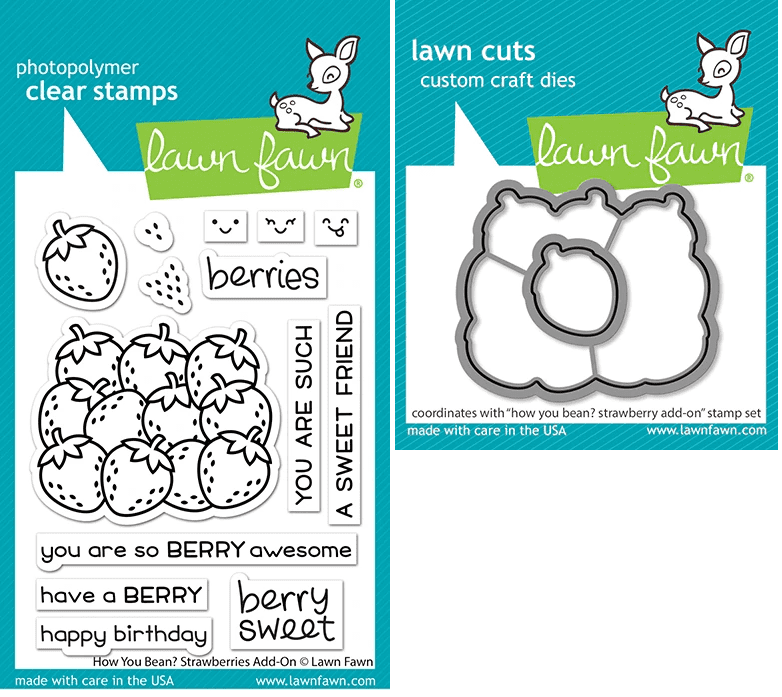 LF2767 - how you bean? strawberries add-on - lawn cuts - Lawn Fawn