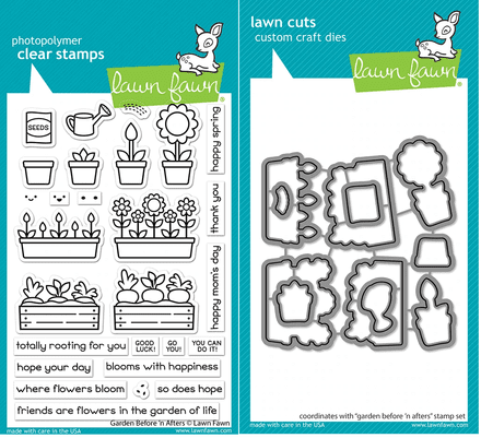 LF2768 - Garden before 'n afters clear stamps - Lawn Fawn