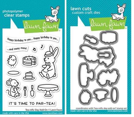LF2858 - tea-rrific day add on - Lawn Fawn clear stamp
