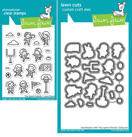 LF2865 - Tiny sports friends - Lawn Fawn Clear Stamps