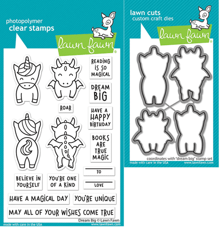 LF2869 - dream big - Lawn Fawn Clear Stamp