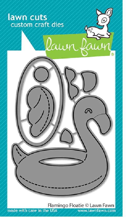 LF2880 - flamingo floatie - Lawn Fawn Dies