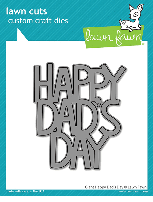 LF2885 - giant happy dad's day - Lawn Fawn Dies