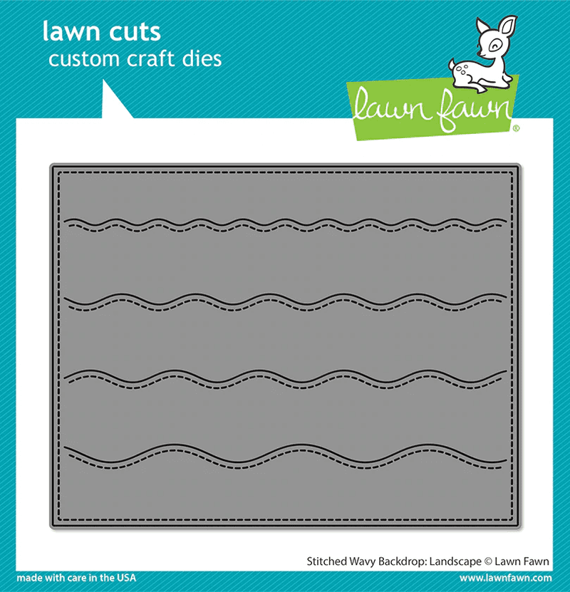 LF2889 - stitched wavy backdrop: landscape - Lawn Fawn Die