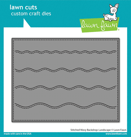 LF2889 - stitched wavy backdrop: landscape - Lawn Fawn Die