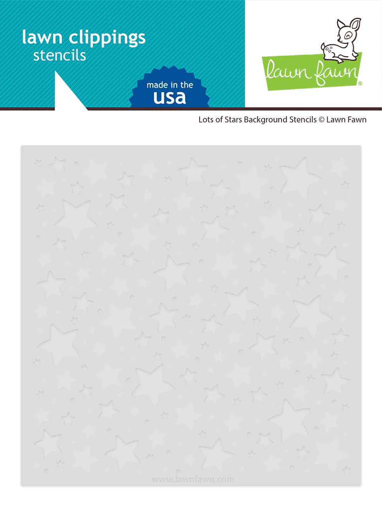 LF2893 - lots of stars background  - Lawn Fawn stencils