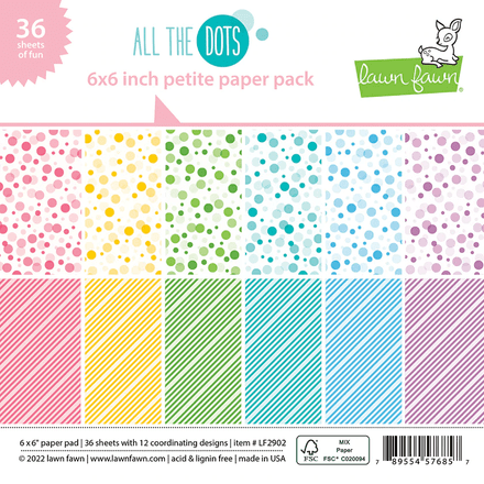 LF2902 - all the dots petite pack -Paper Pad 6 x 6