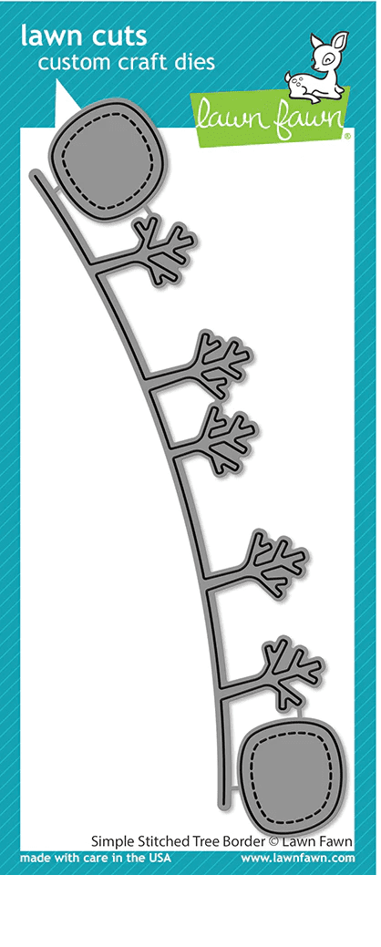 LF2963 - simple stitched tree border