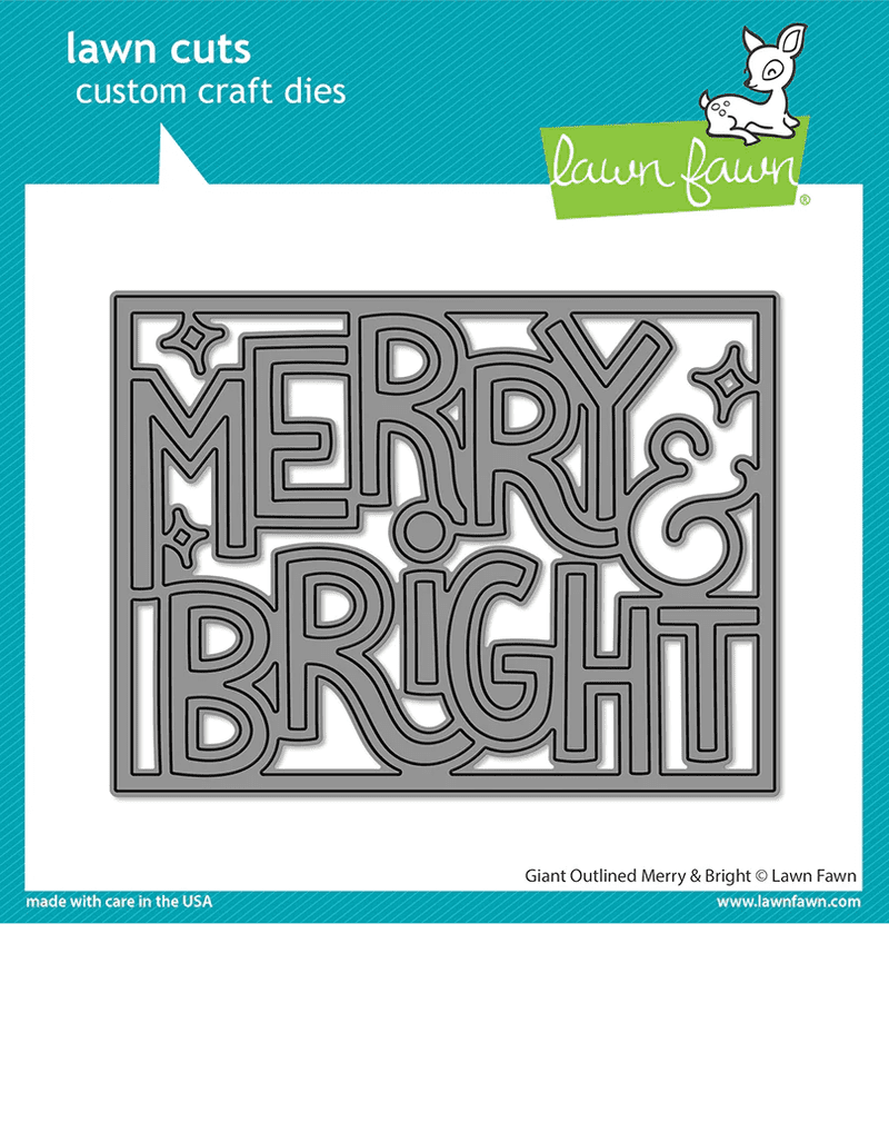 LF2973 - giant outlined merry & bright