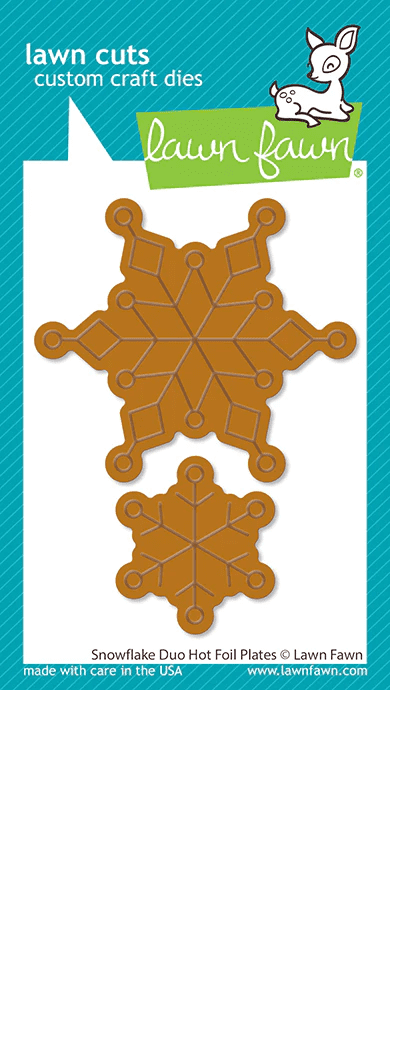 LF2979 - snowflake duo hot foil plates