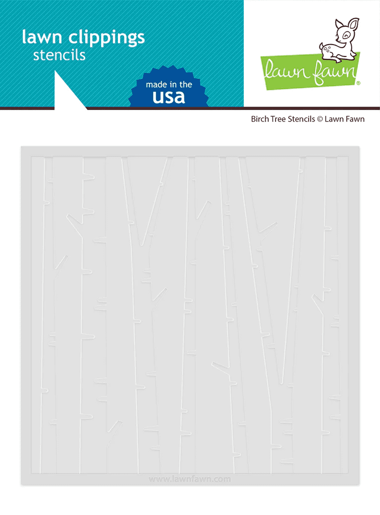 LF2981 - birch tree stencils - Lawn Fawn