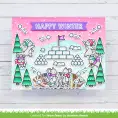 LF2982 - Snow flurries background - Lawn Fawn Stencils