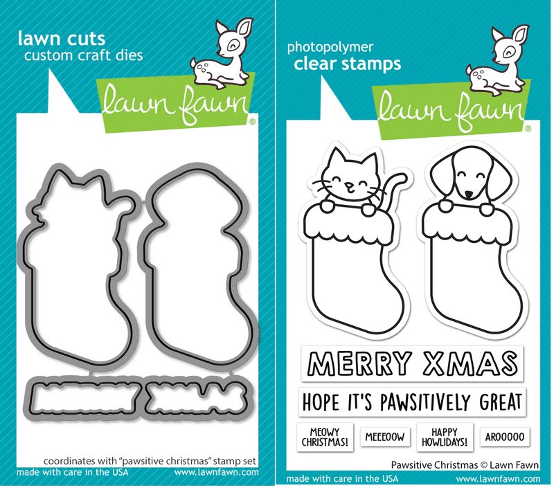 LF2983 - pawsitive christmas - Clear Stamp Lawn Fawn