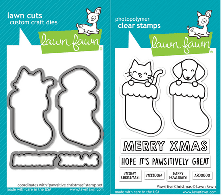 LF2983 - pawsitive christmas - Clear Stamp Lawn Fawn