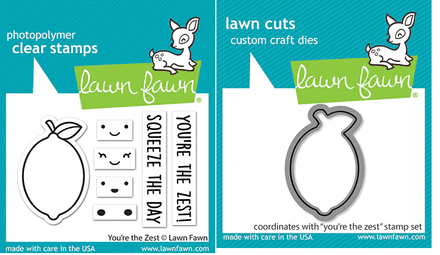 LF3015 - you're the zest - Lawn Fawn Clear Stamps