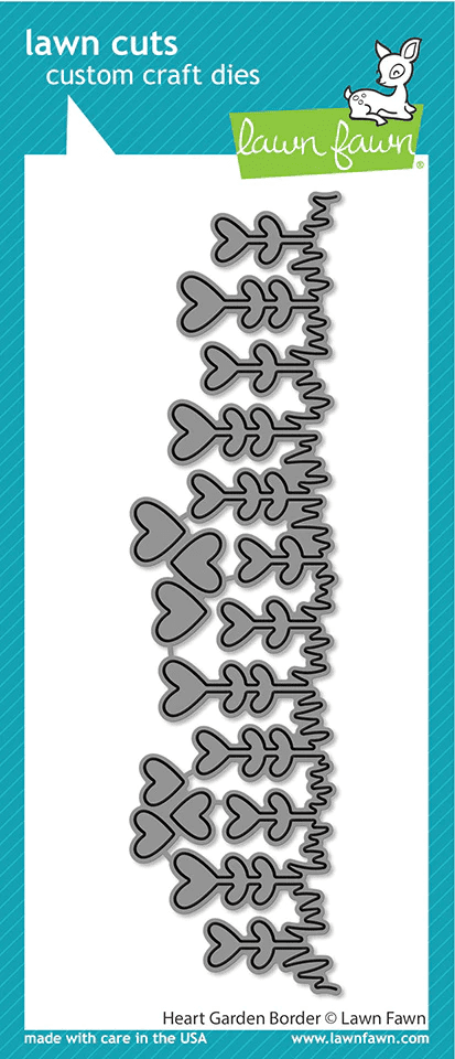 LF3019 - heart garden border - Lawn Cut