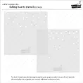 LF3025 - falling hearts stencils - Lawn Fawn