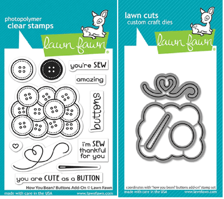 LF3064 - how you bean? buttons add-on -lawn cuts