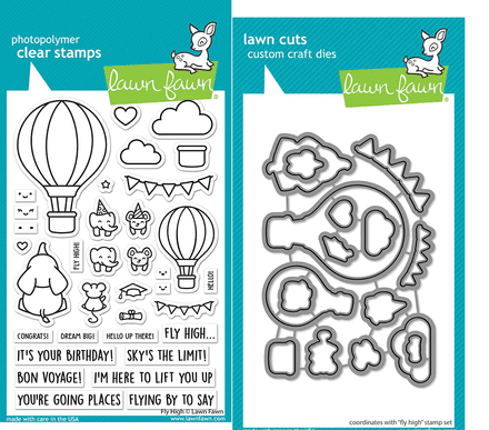 LF3069 - fly high - Lawn Fawn Clear Stamps