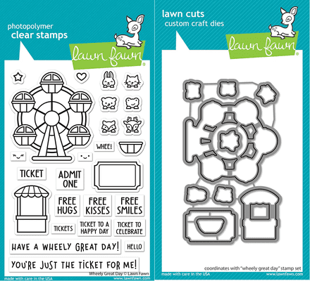 LF3071 - wheely great day - Lawn Fawn Clear Stamps