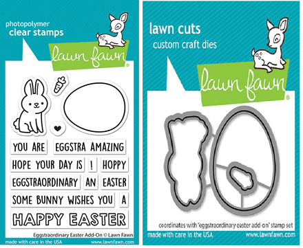 LF3079 - eggstraordinary easter add-on - Lawn Fawn Clear Stamps