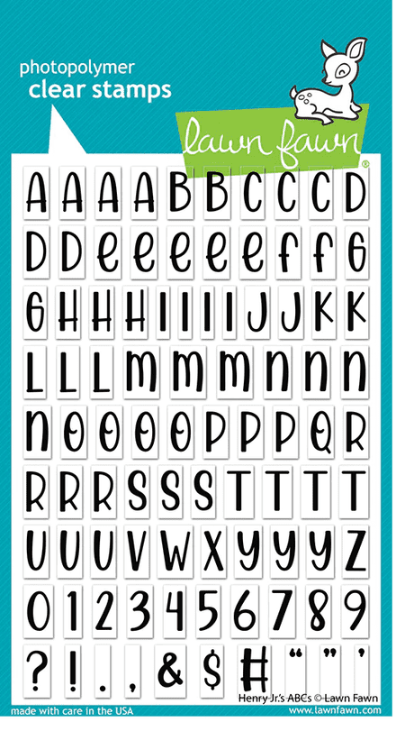 LF3082 - henry jr.'s ABCs - Lawn Fawn Clear Stamps