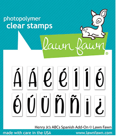 LF3083 - henry jr.'s ABCs spanish add-on - Lawn Fawn Clear Stamps