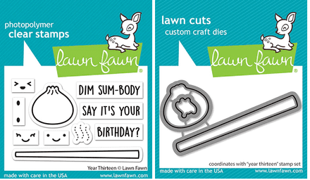 LF3084 - year thirteen - Lawn Fawn Clear Stamps
