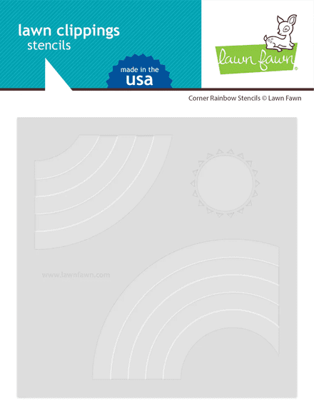 LF3109 - corner rainbow stencils
