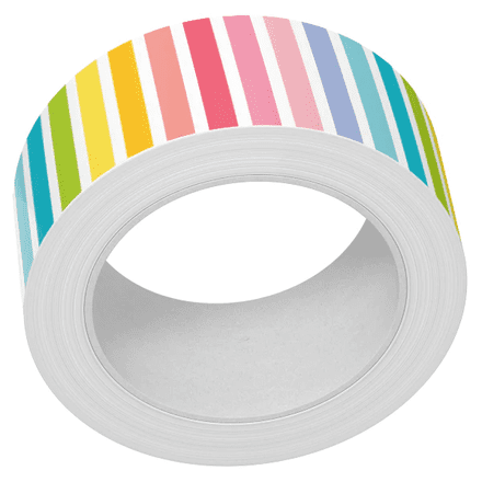 LF3121 - vertical rainbow stripes washi tape